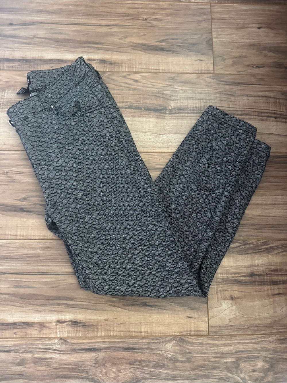 Soho Apparel Gray Textured Pantsuit Pants